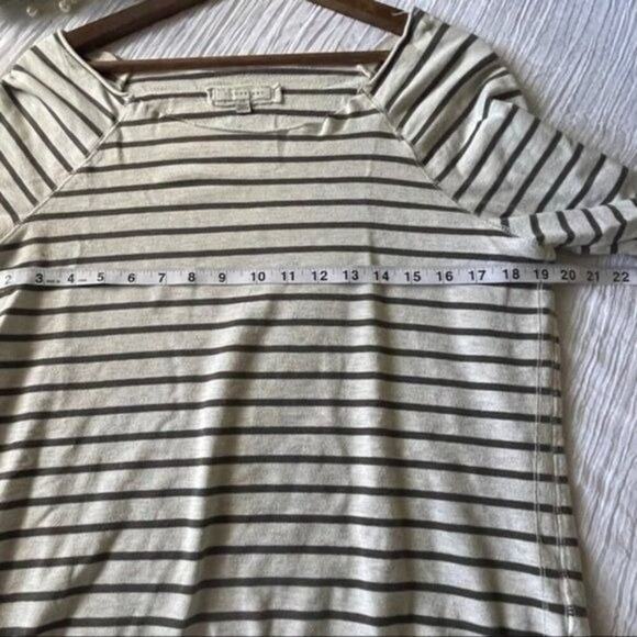 I love H81 Sweatshirt Women's Size Large Black & White Strips Large - Picture 3 of 5